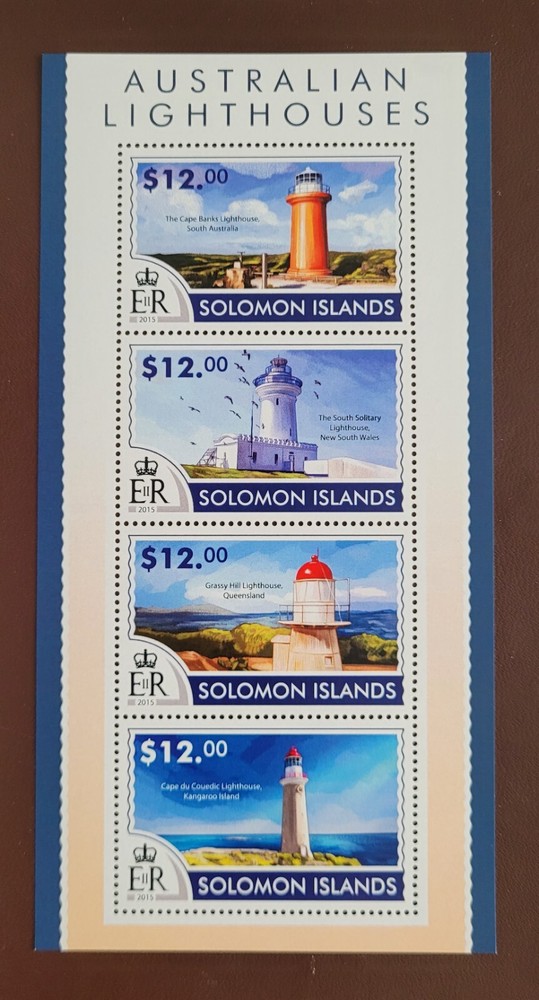 Solomon Island 2015 /  Australian Lighthouses / 4v ms