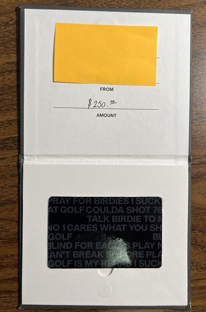 G/FORE $250 Gift Card