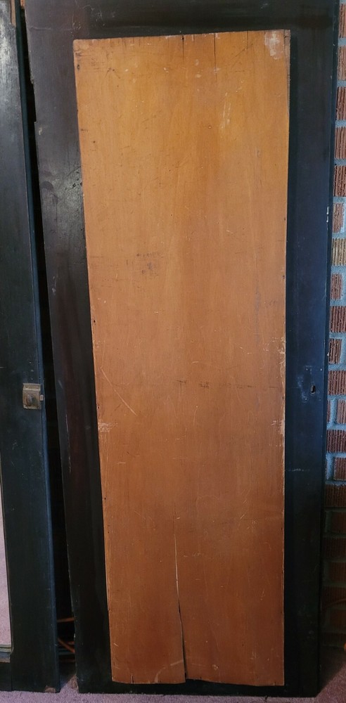 Vintage Pair Uniquely Beveled Mirrored Doors 22" X 58"