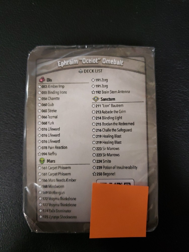 Unregistered Keyforge Deck With Triple Lifeward!