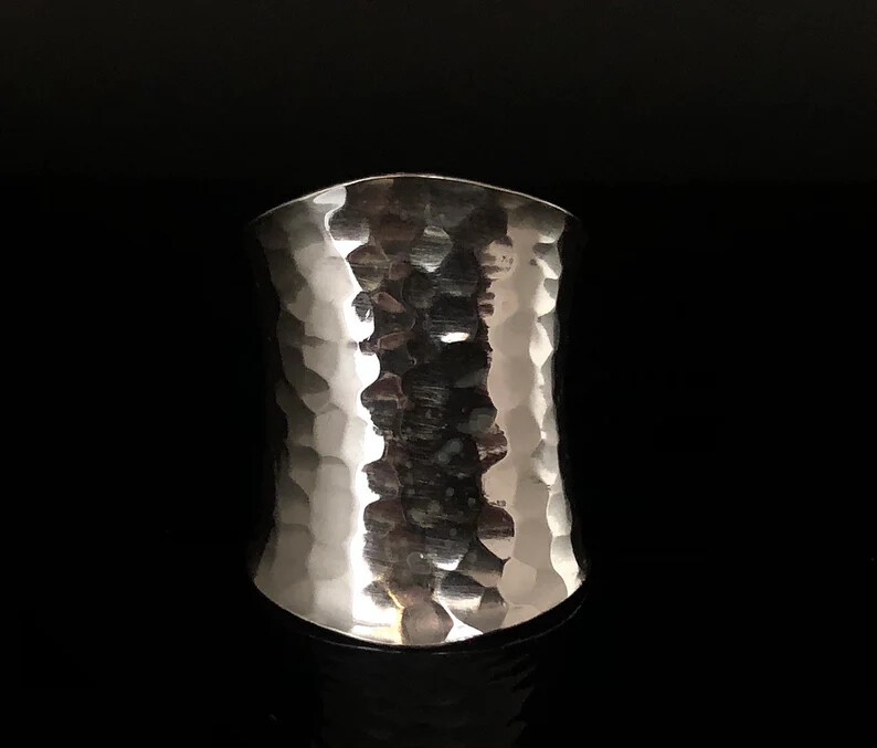 Long Ring Solid 925 Sterling Silver Band &Statement Ring Handmade Ring All size