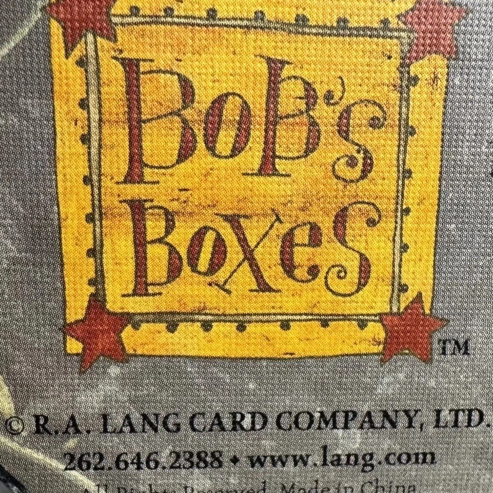 Bob’s Boxes 2 Stacking LANG Folk Art PRIMITIVE BLOOMS Box Susan A. Winget Oval