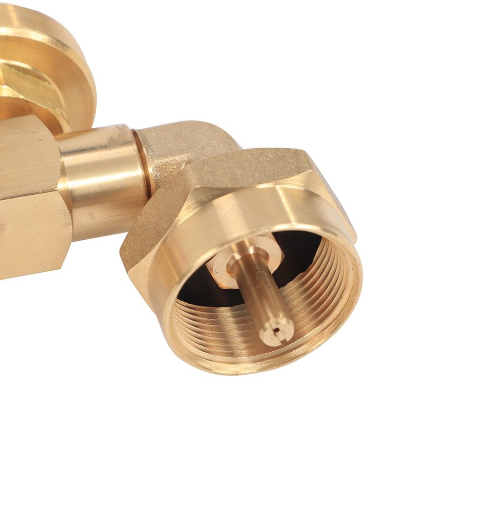 With Gauge & Control Valve Adapter for Small Propane Cylinders