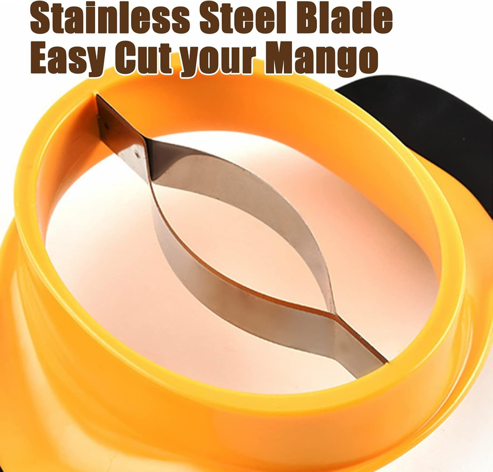 Mango Slicer, Mango Splitter, Mango Cutter with Stainless Steel Blade, Mango Pit