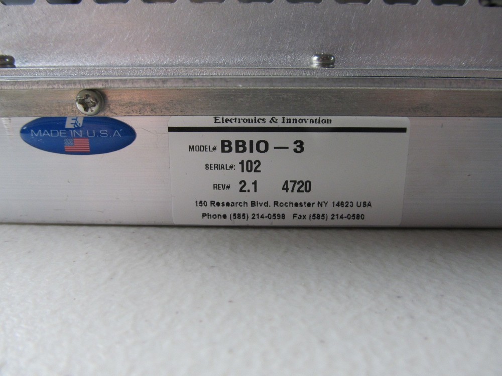 E&I / ENI RF Power Amplifier Pure Power BBIO-3