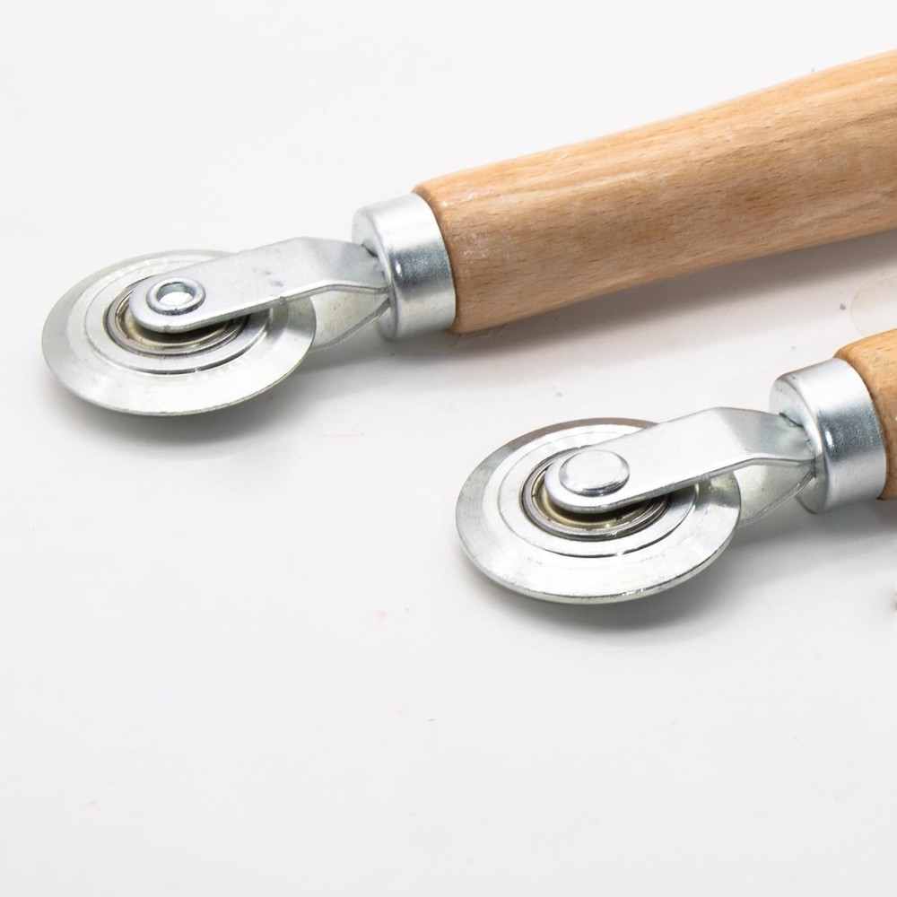 2Pcs Box Scoring Tool Wooden Handle, Box Resizer Cardboard Boxes Scoring Board