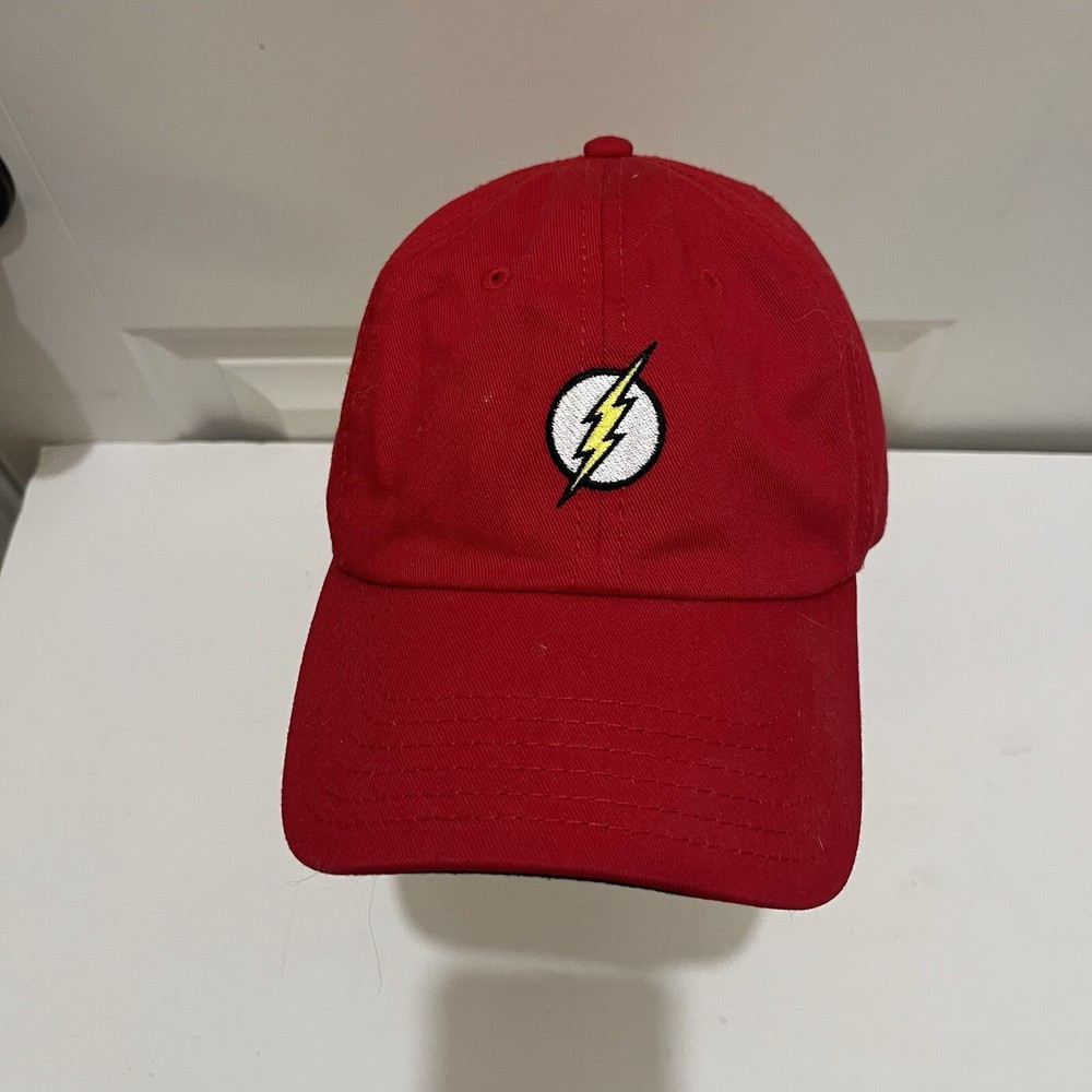 DC Comics Red Flash Superhero Adjustable Strapback Baseball Cap Hat Youth