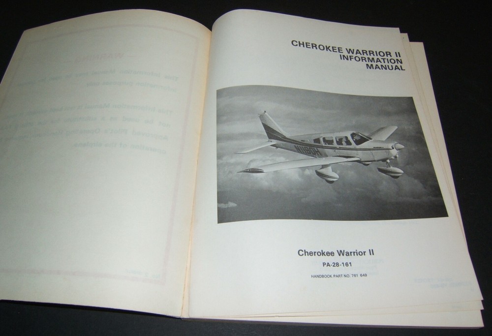 PIPER Cherokee Warrior II Information Manual