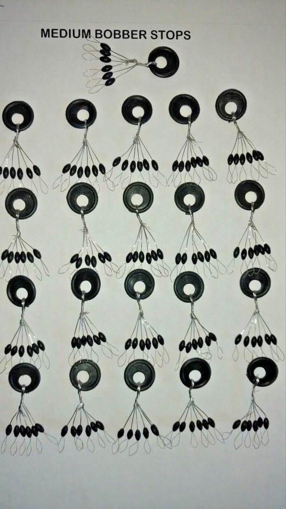 126 RUBBER BOBBER STOPS MEDIUM FLOAT FISH TEXAS RIG PEG SINKER STOP BOBBERSTOPS