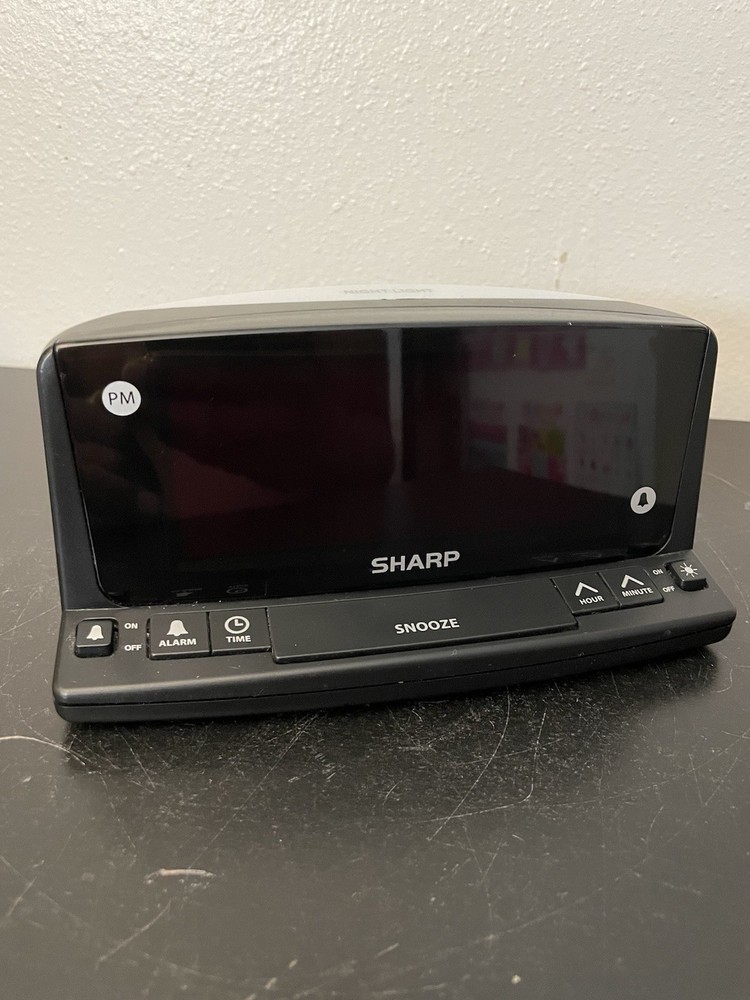 Sharp LED Digital Alarm Clock Simple Operation - Easy to See Large Numbers