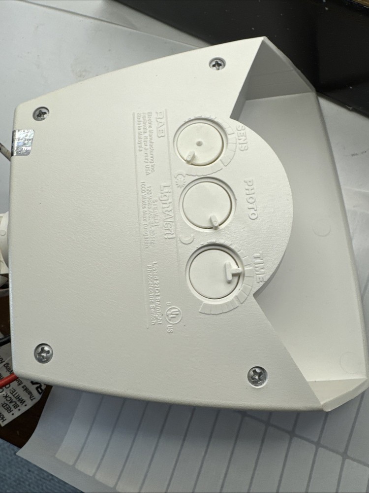 Motion Sensor Rab Stl110W Stealth 110 Sensor 110 Degrees View Detection 1000W