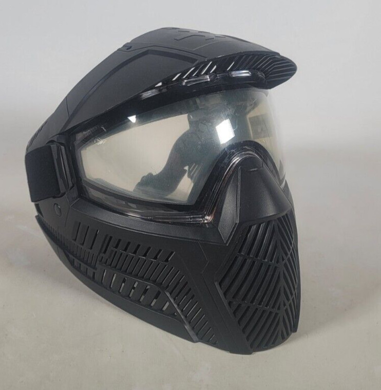 Carbon OPR Full Head Coverage Thermal Paintball Goggles Mask - Black