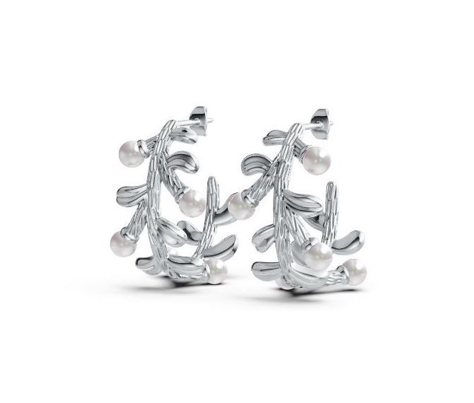 Sterling Silver Semi Mount Earrings Setting Round RD 3.5mm