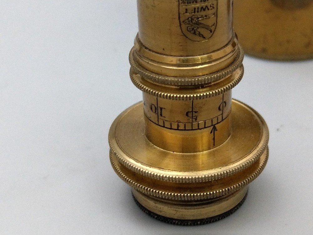 Antique Microscope Archibald Young Edinburgh with extras