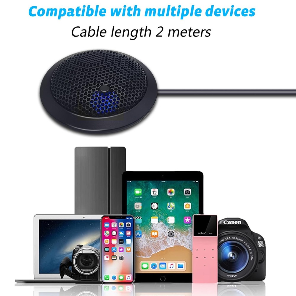 USB Microphone,Desktop Computer Mic, USB Conference Microphone with Mute Key,...