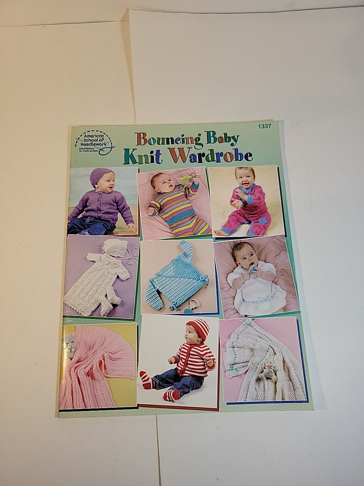2003 American School of Needlework Bouncing Baby Knit Wardrobe Pattern Book