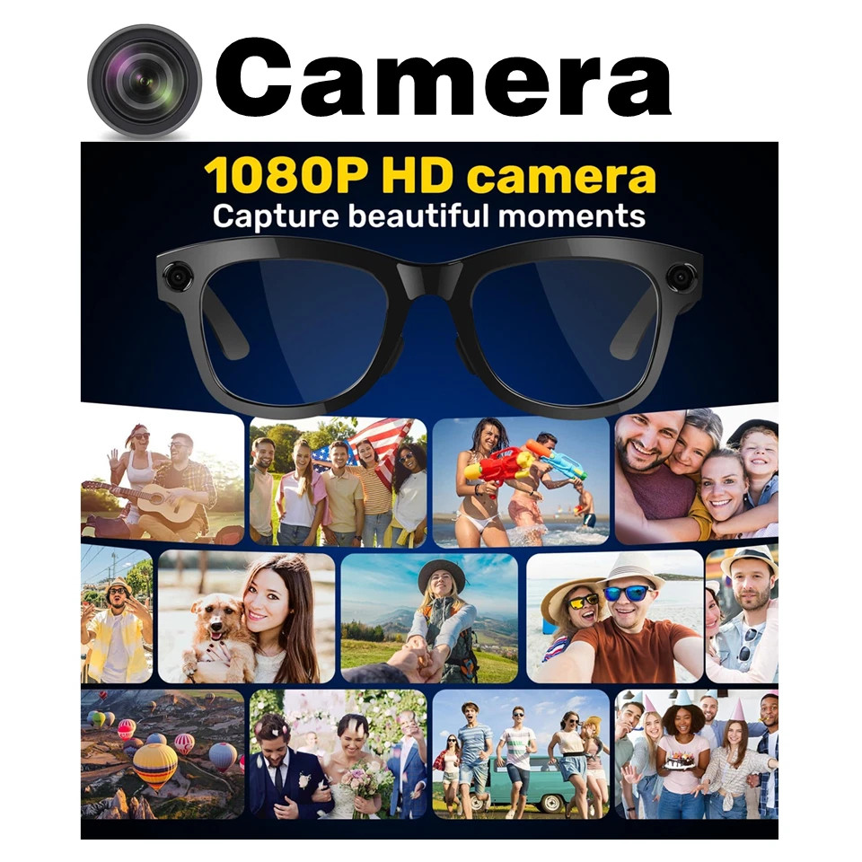 AI Smart Camera Glasses with Video & Camera