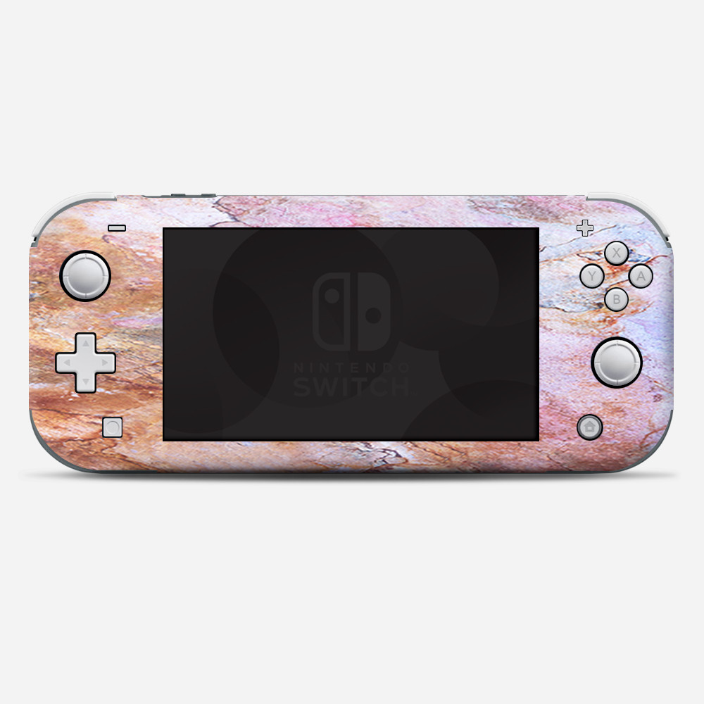 Skins Decals wrap for Nintendo Switch Lite - Rose Peach Pink Marble Pattern