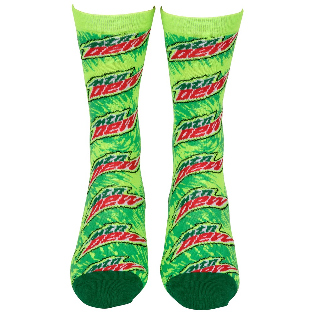 Mountain Dew Core Logo Crew Socks Green