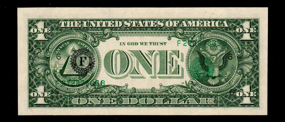 Overprint on Back Error 1981-A $1 Uncirculated