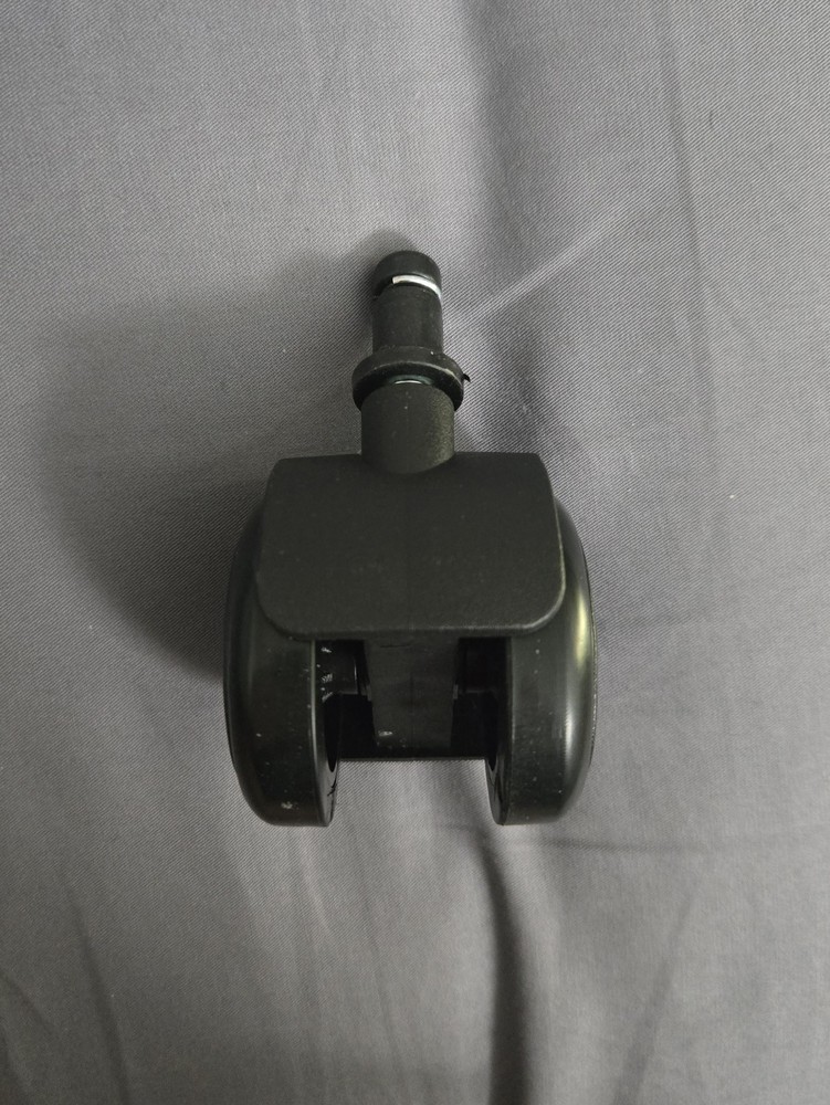 Set of 5 Black Plastic Modern Matte Wheels Solid Style