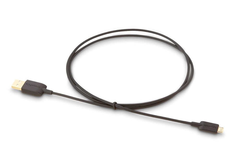 Amazon Basics USB-A to Micro USB Charging Cable, 480Mbps Transfer Speed 5 pk