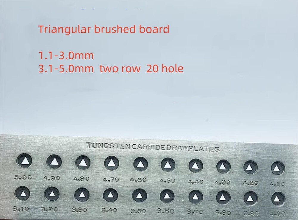 Wire Drawplate Jewelry Making Tools Half Round Square Triangle Hexagonal