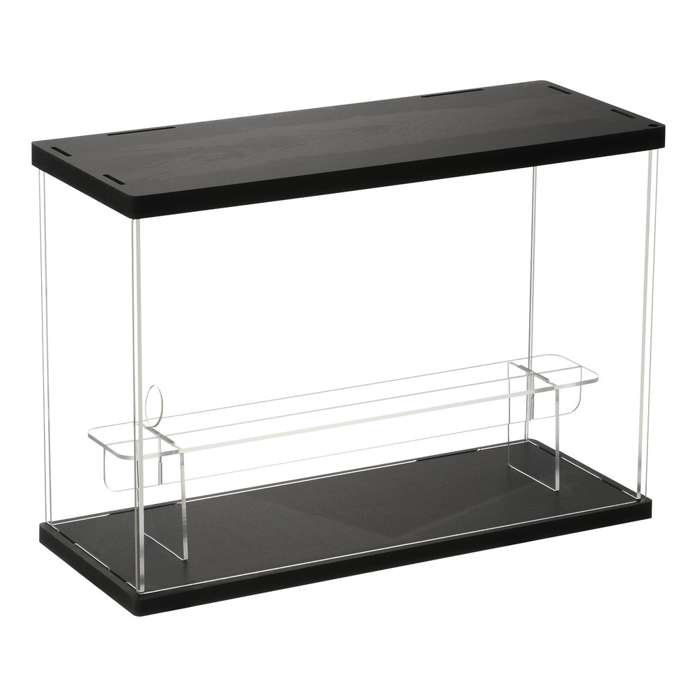 2 Tier Acrylic Display Case with LED Light Transparent Dustproof Showcase Boxes