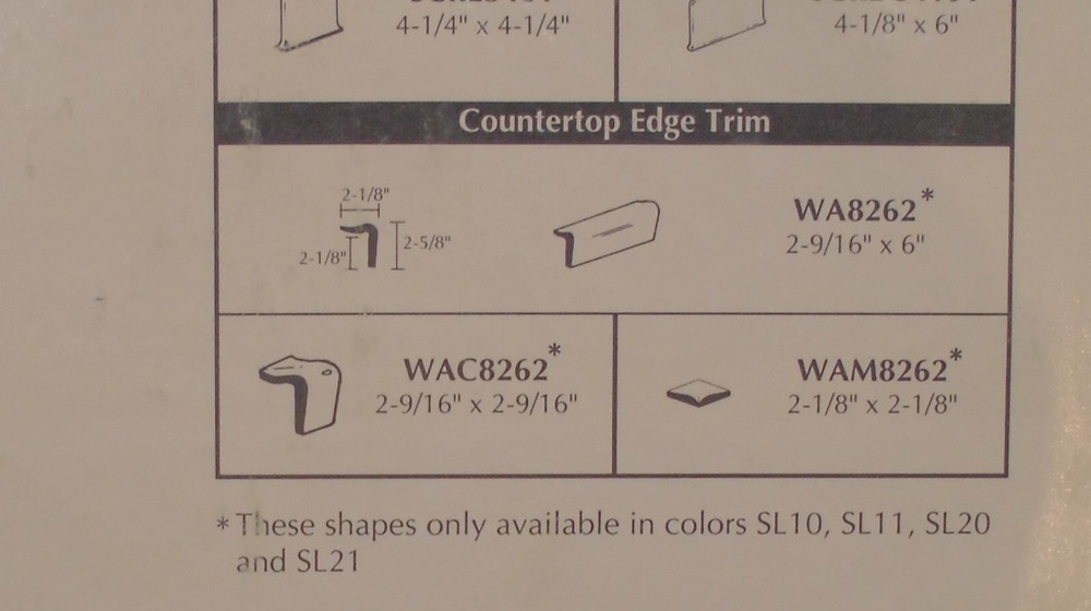 1 pc. Starting Line White: V Cap Corner Ceramic Trim Tile, Countertop Edging, AO