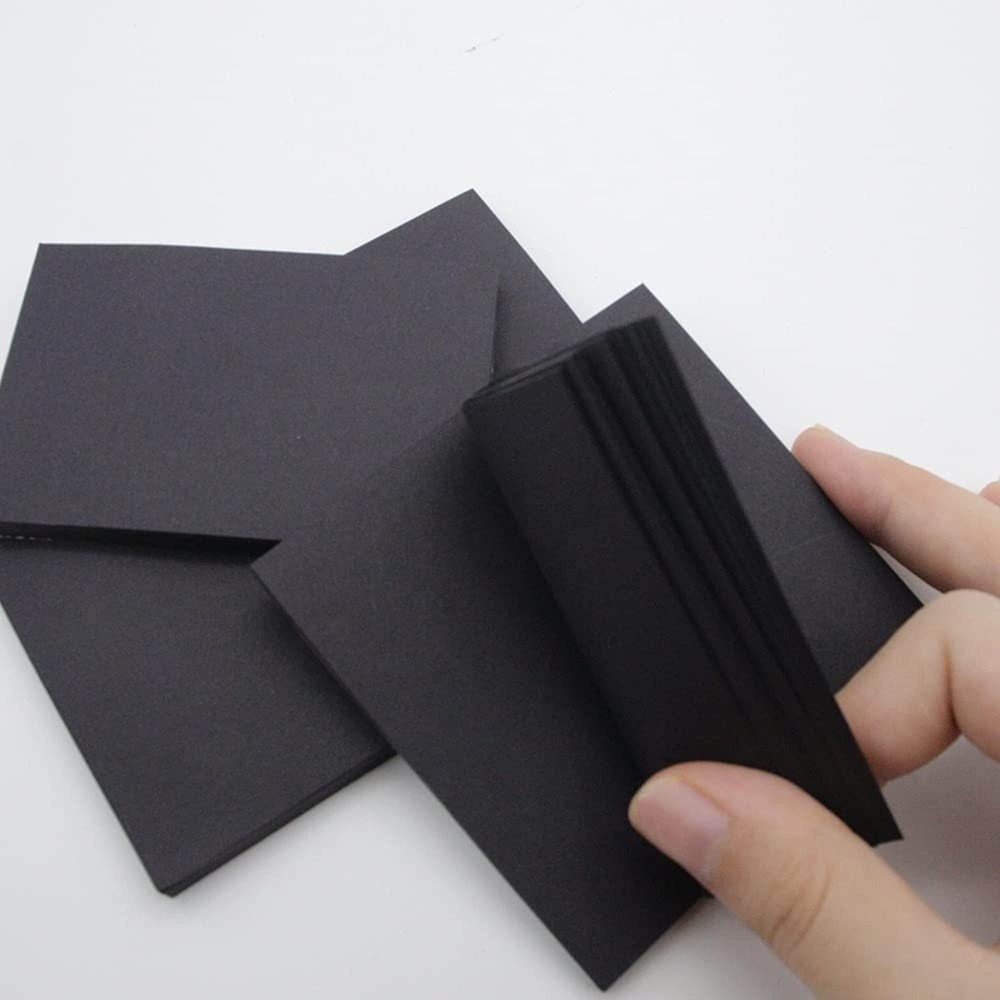 Black Sticky Notes Self-Stick Note Pads Easy to Post for Office, School, Home...
