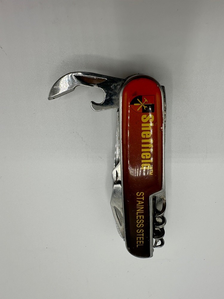 Vintage Sheffield Camp Utility Bar Pocket Knife - Multitool “C”
