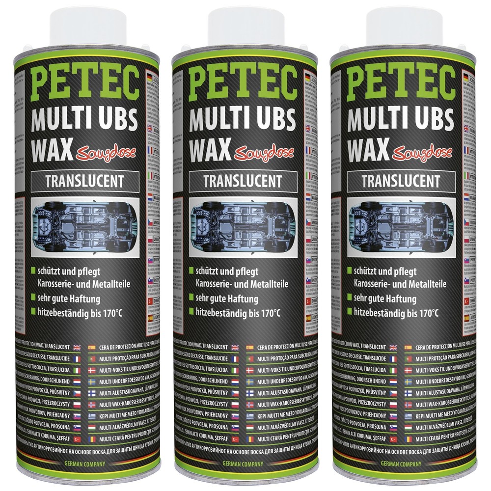 Petec 3x Multi UBS -Wax Transparent 1L