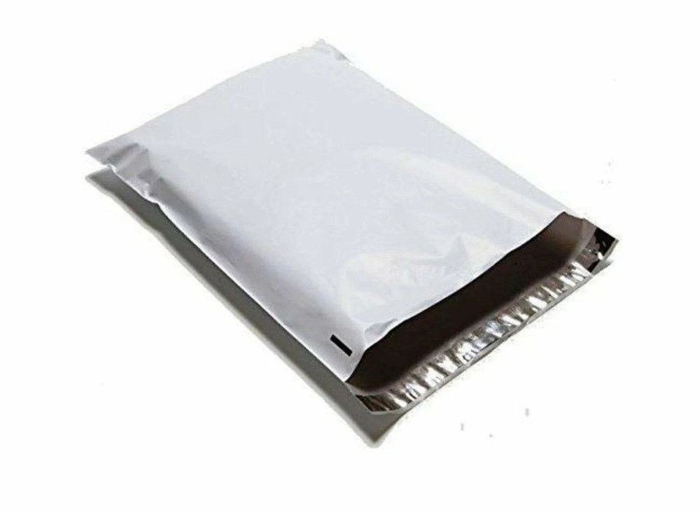 New Light Gray Courier Bag 10pc Self-seal Mailbag Plastic Poly Mailing Envelope