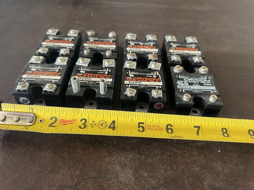 Lot of 8 Crydom D2410 Solid State Relays
