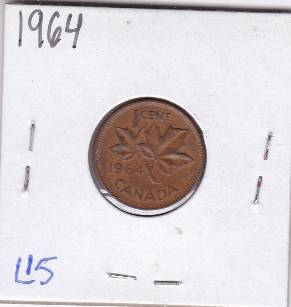 1964 Canadian Cent L15