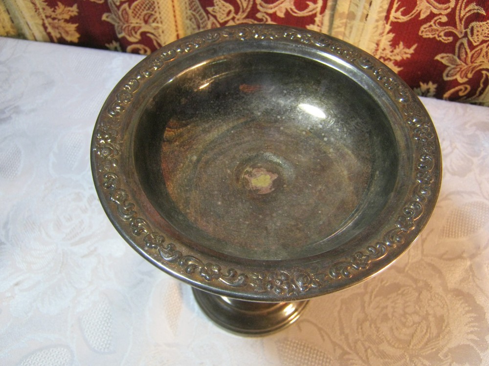 Vintage Silver Plate Elegant Candy Dish