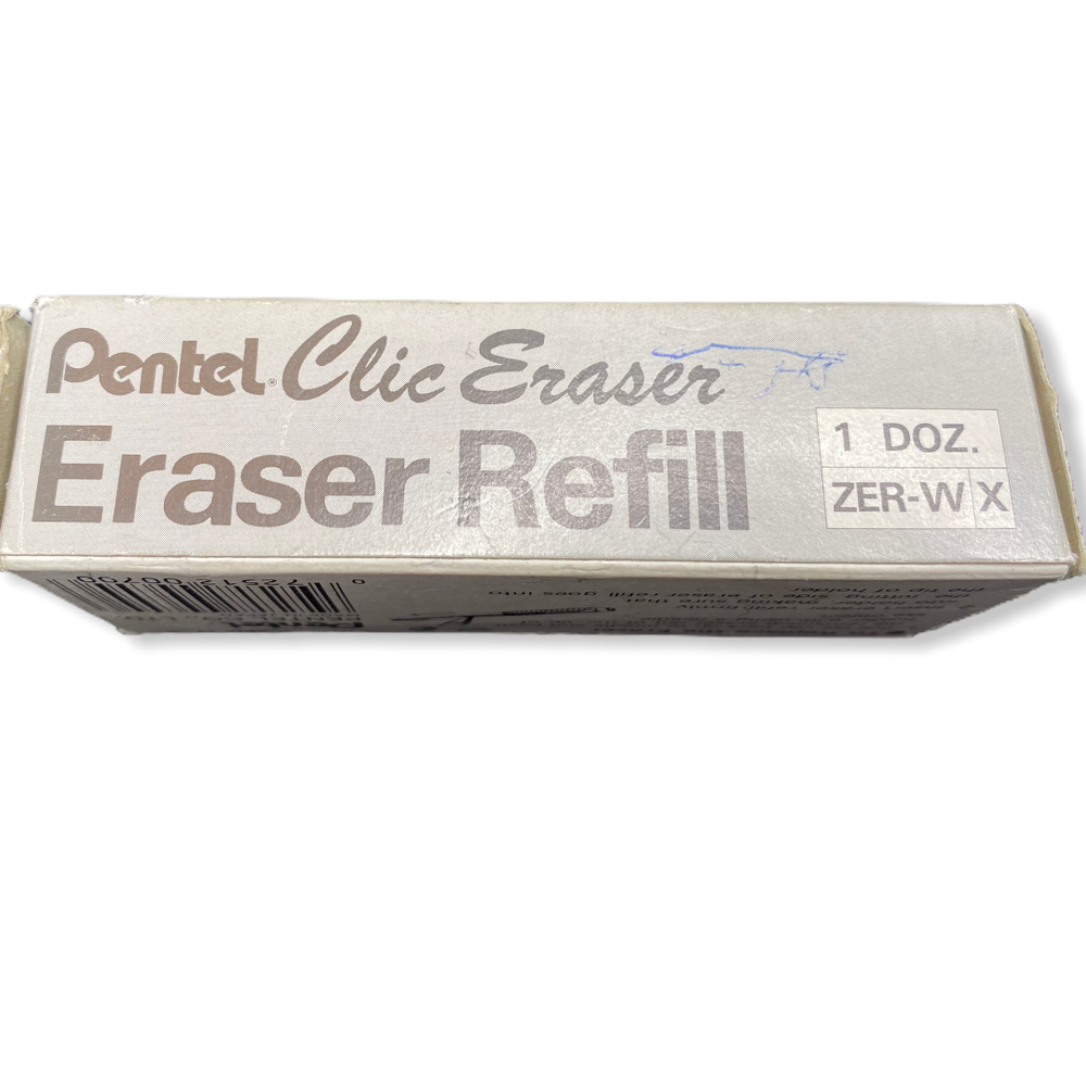 Vintage Pentel Clic Eraser refill 12pc Zer-W X