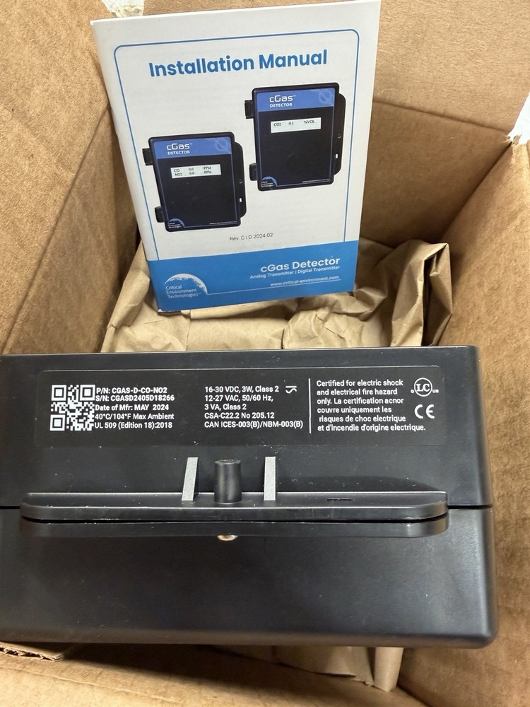 NEW CET Carbon Monoxide CO and Nitrogen Dioxide NO2 Digital Transmitter Detector