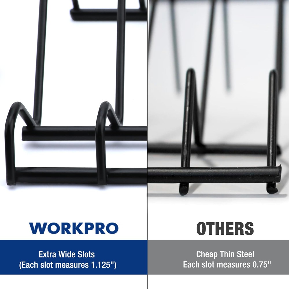 WORKPRO 2Pack Plier Organizer Rack Tool Box Storage Organization Holder 20 Slots