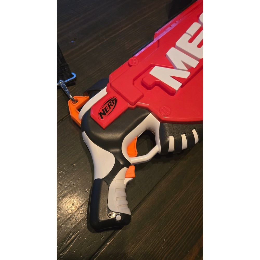 NERF N Strike Mega Mastodon Motorized Blaster 24 Drum Tested Working w Strap