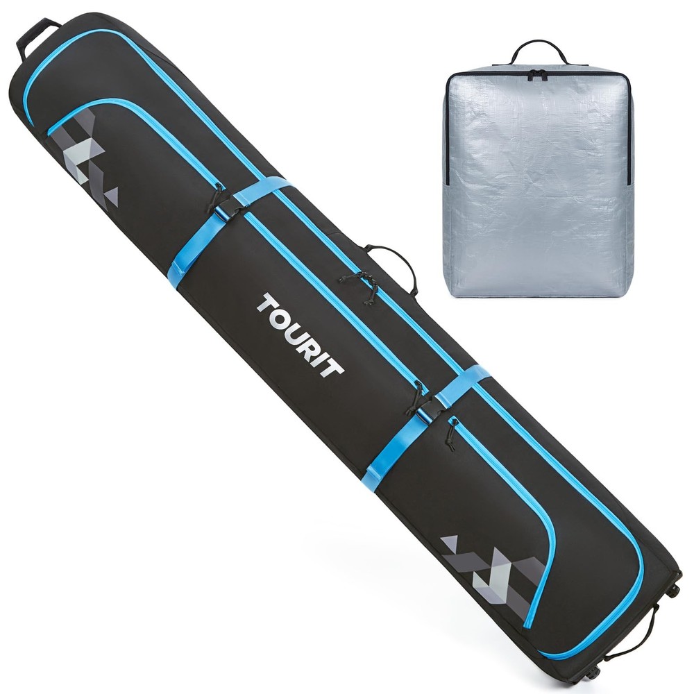 TOURIT Rolling Ski Bag and Boot Combo - Fully one size, Black-3