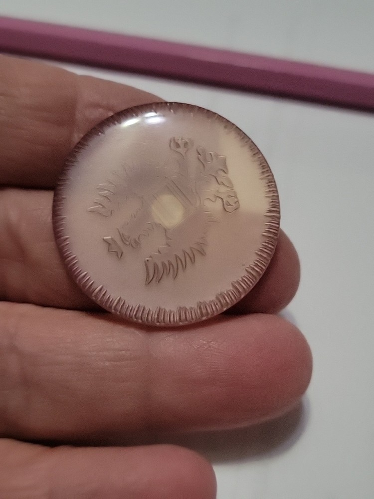 Large Antique button 1800's German Prussian Eagle Unique Rare