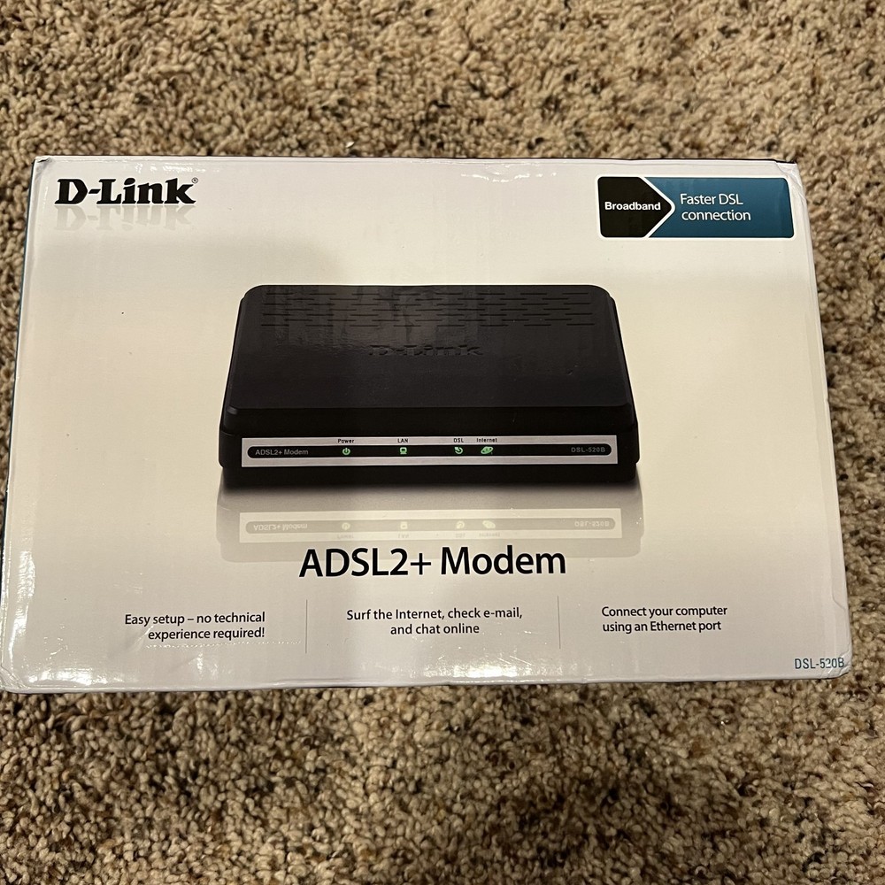 D-Link DSL-520B ADSL2+ Modem Broadband
