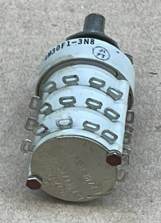 Janco Rotary Switch 2Amp / 115VAC, SR04F30C3HPC