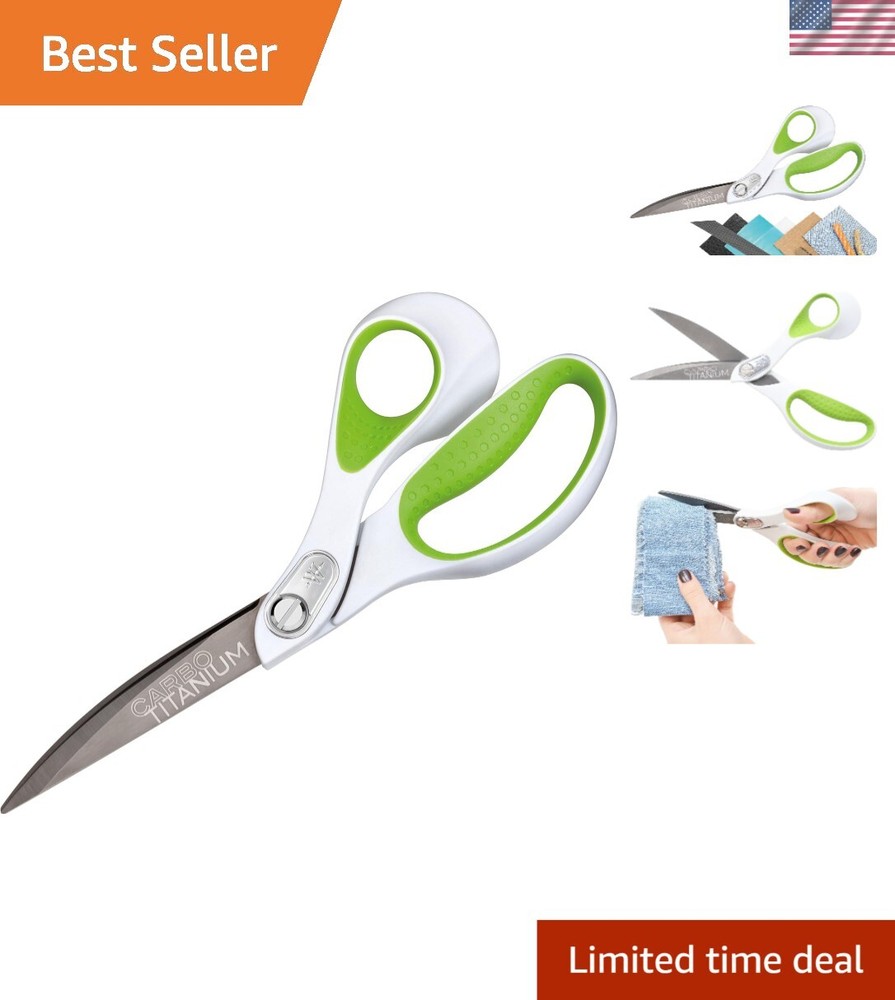 Durable 9" Carbo-Titanium Scissors - Ergonomic Handle for Comfort and Control