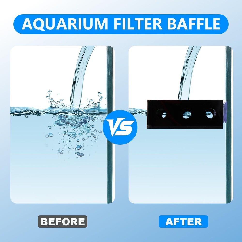Aquarium Filter Baffle Suction Cup ABS Fish Tank Flow Controller Betta