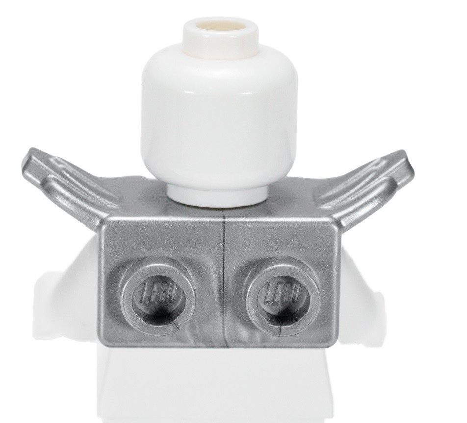 ☀️NEW Lego Ninjago Flat Silver ARMOR Minifig Shoulder w/ Studs