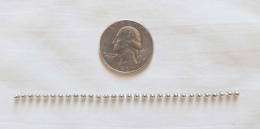 1 Ball Beaded Pull Chain 4" Light Fan Switch