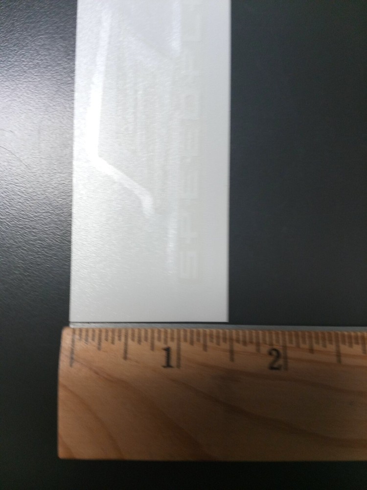 3.5" Speed Play Decal/Sticker White on Clear