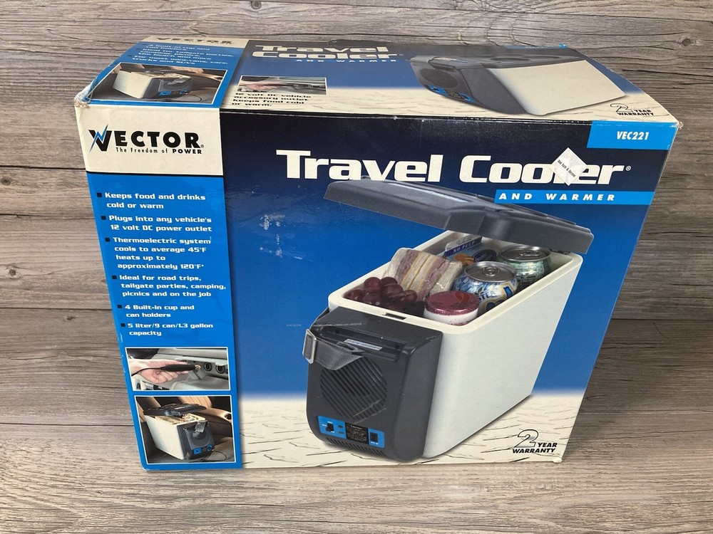 Vector Travel Cooler & Warmer 12v DC Model # VEC221 W/ Box - TESTED WORKS